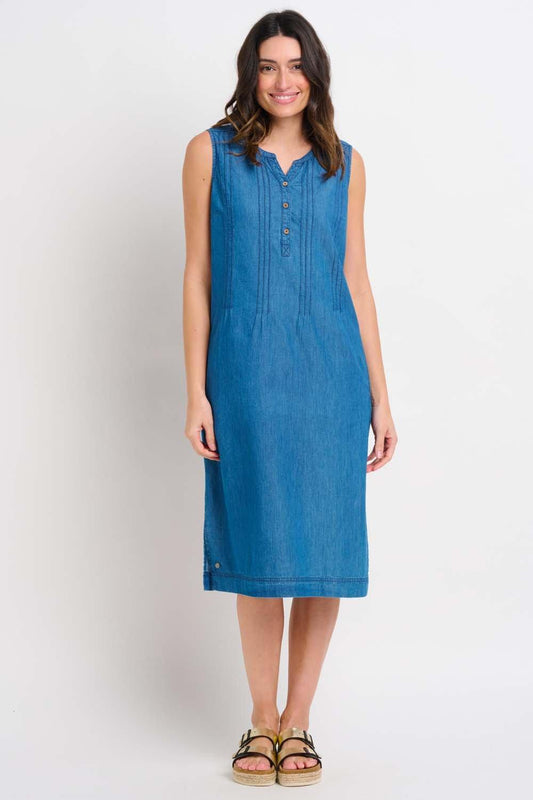 Denim sleeveless dress uk 18