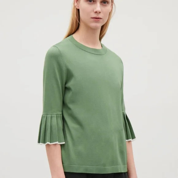 Green knitted top uk 14-16