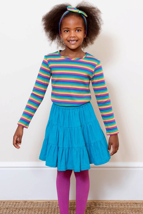 Rainbow stripes top  4y (104cm)