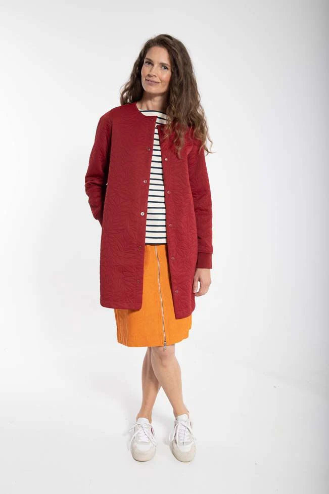 Dark red coat uk 10