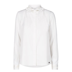 White shirt with collar embroidery uk 8-10