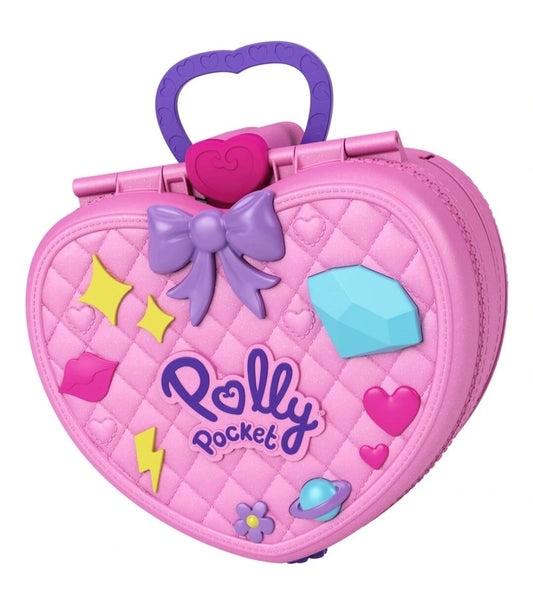 Pink heart backpack funfair