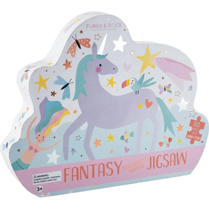 Fantasy butterfly shaped jigsaw
