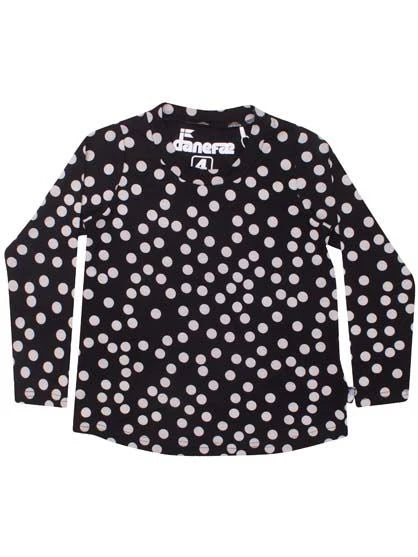 Black spotty top  5-6y (110-116cm)