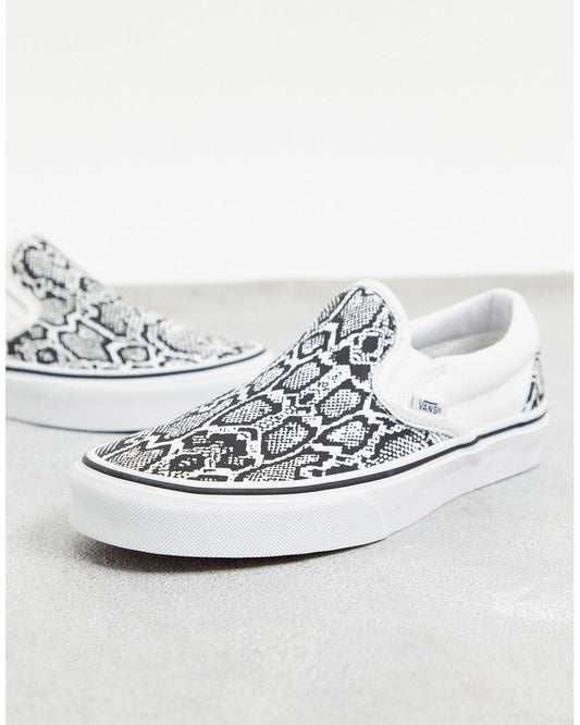 Snake print slip on trainers   uk 5.5 (eu 38.5)