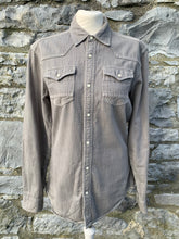 Load image into Gallery viewer, Grey denim shirt   S/M

