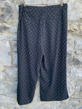 Load image into Gallery viewer, Polka dot wide leg cropped pants   uk 12
