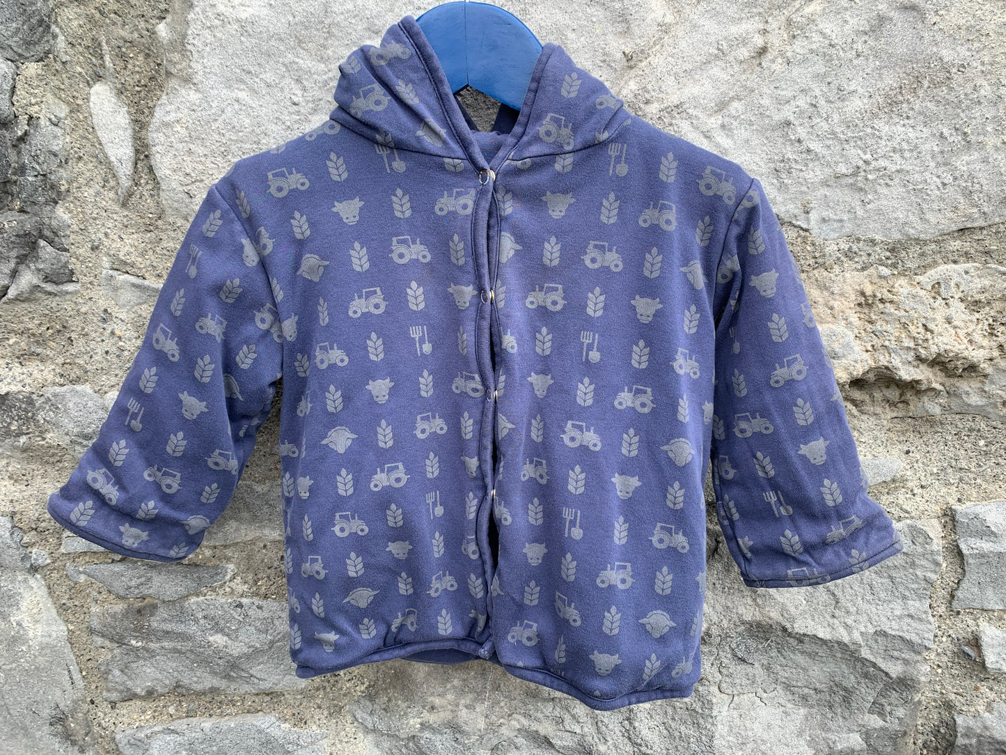 Navy reversible jacket   6-9m (68-74cm)