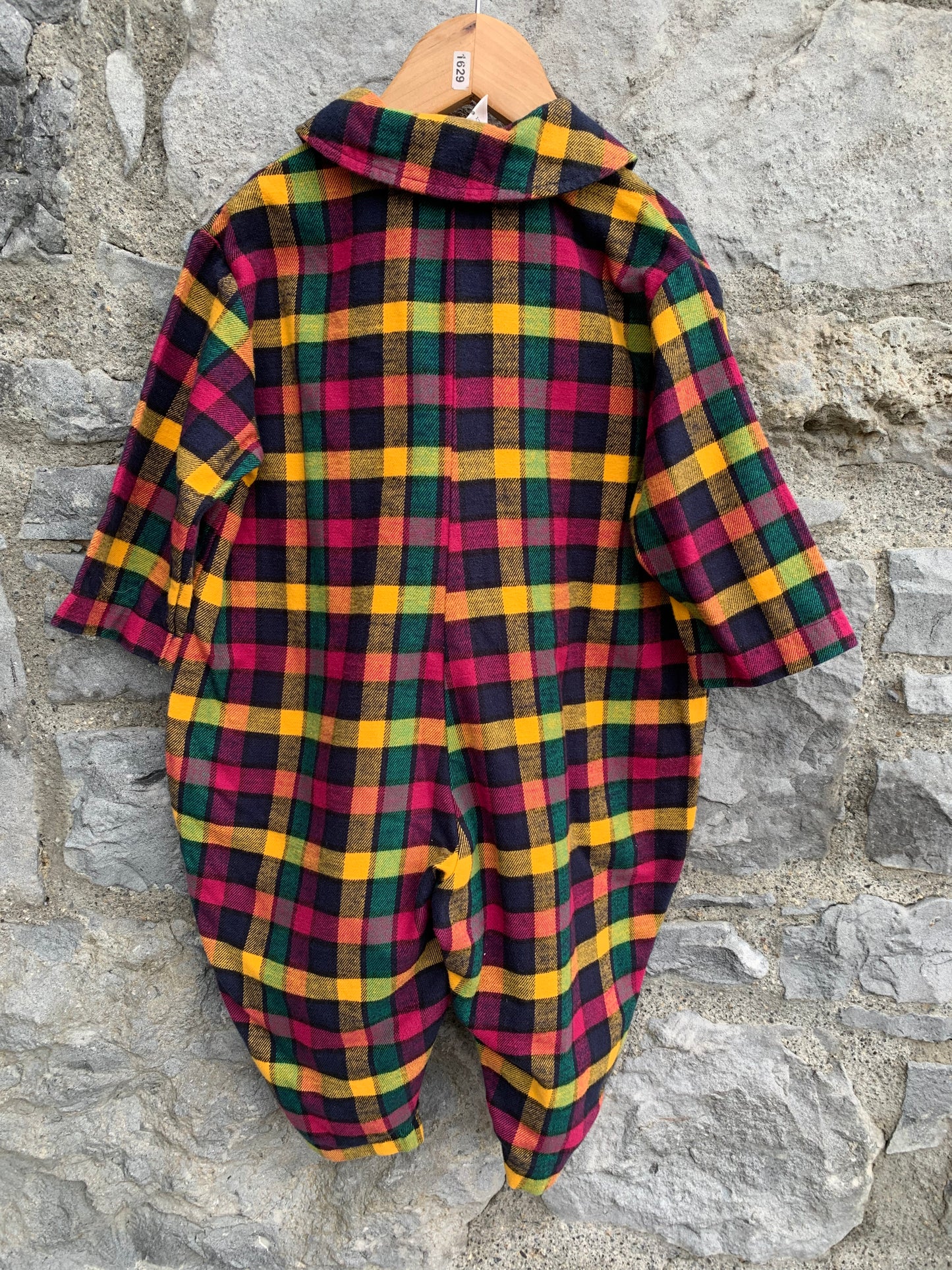 Flannel check onesie  12-18m (80-86cm)