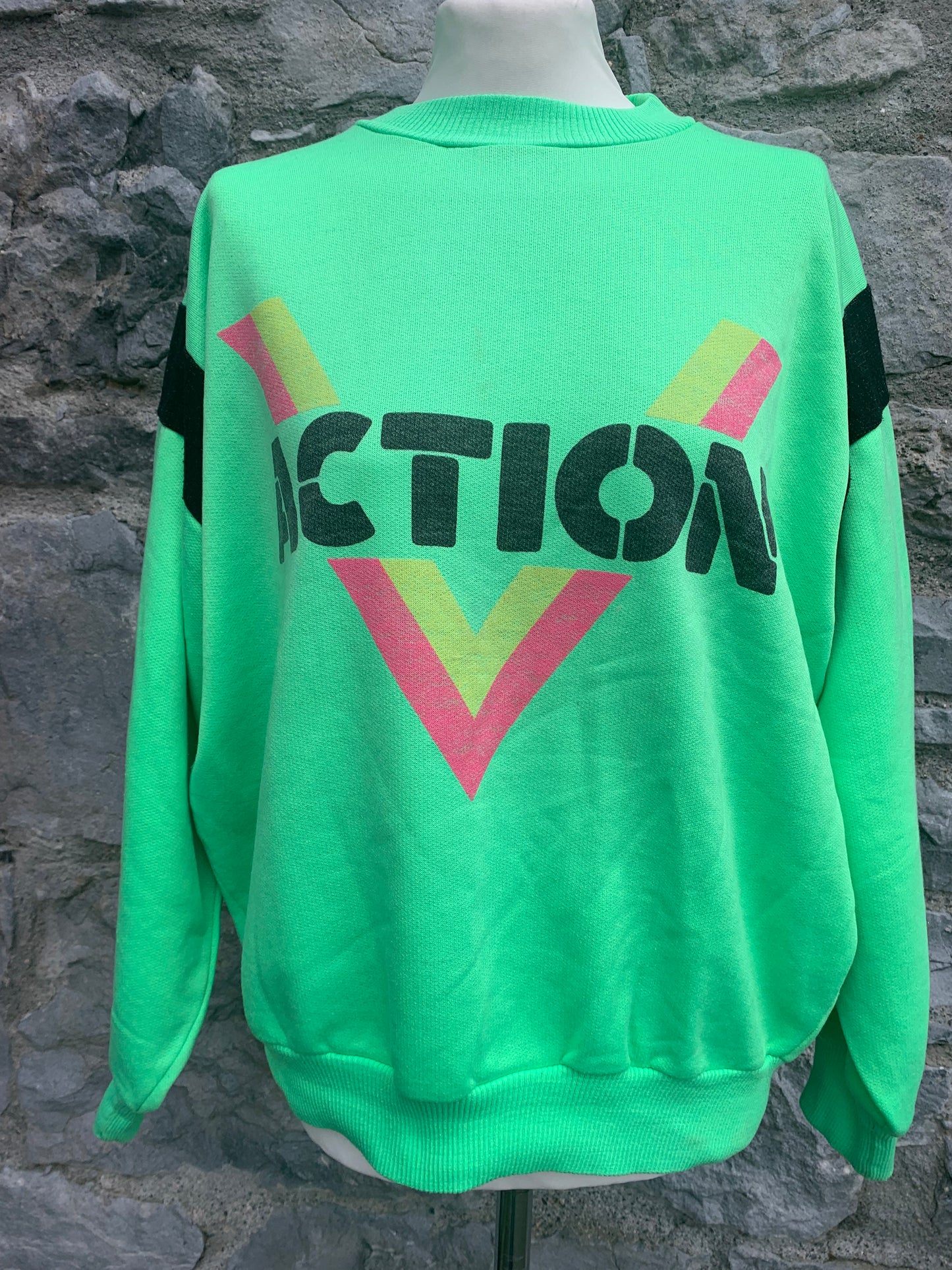 Action neon sweatshirt  uk 14