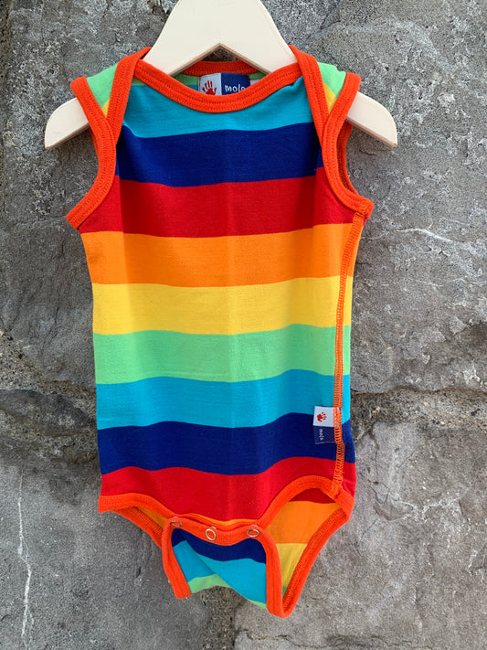 Rainbow stripes vest   12m (80cm)