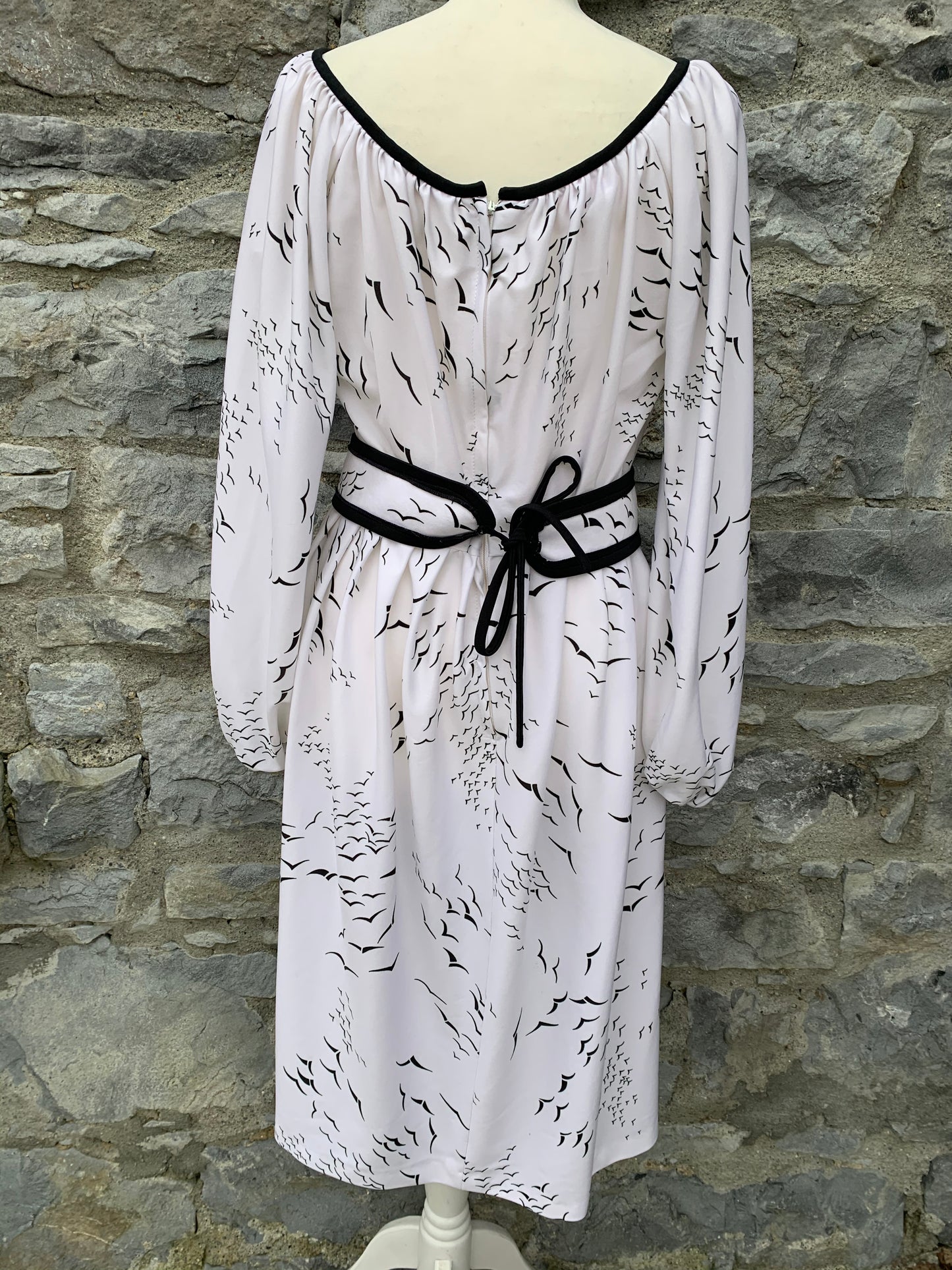 Ian Paters 80s white birds dress   uk 12