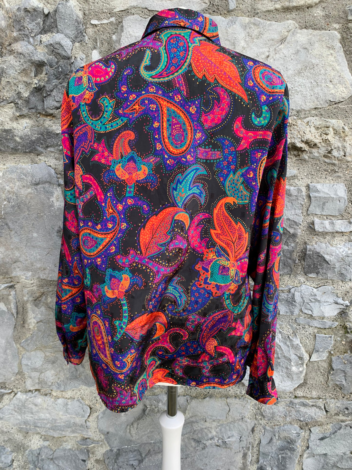 80s colourful shirt uk 10-12