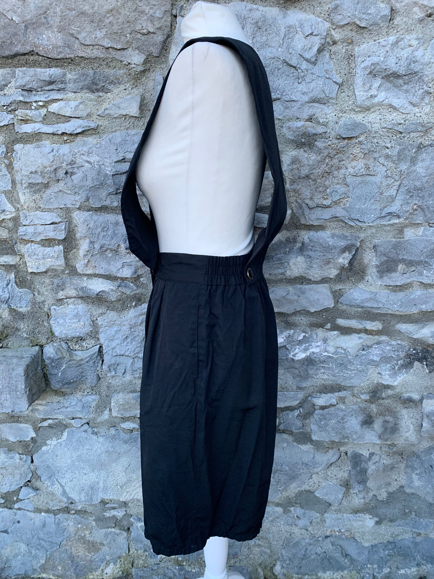 Black culottes with straps   uk 8-10