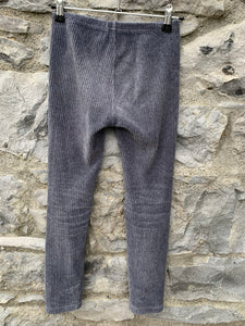 Grey ribbed leggings  9y (134cm)