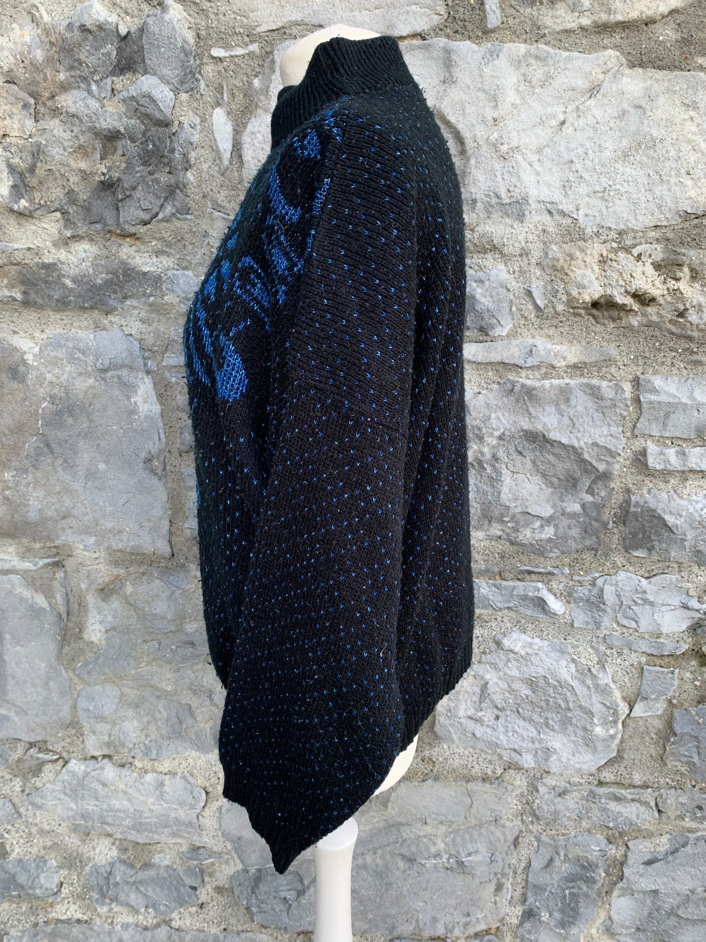 Black&blue sparkly jumper  uk 10-12