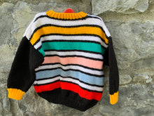 Load image into Gallery viewer, Stripy cardigan with a hat   4-5y (104-110cm)
