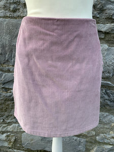 Pink thick cord skirt   uk 10