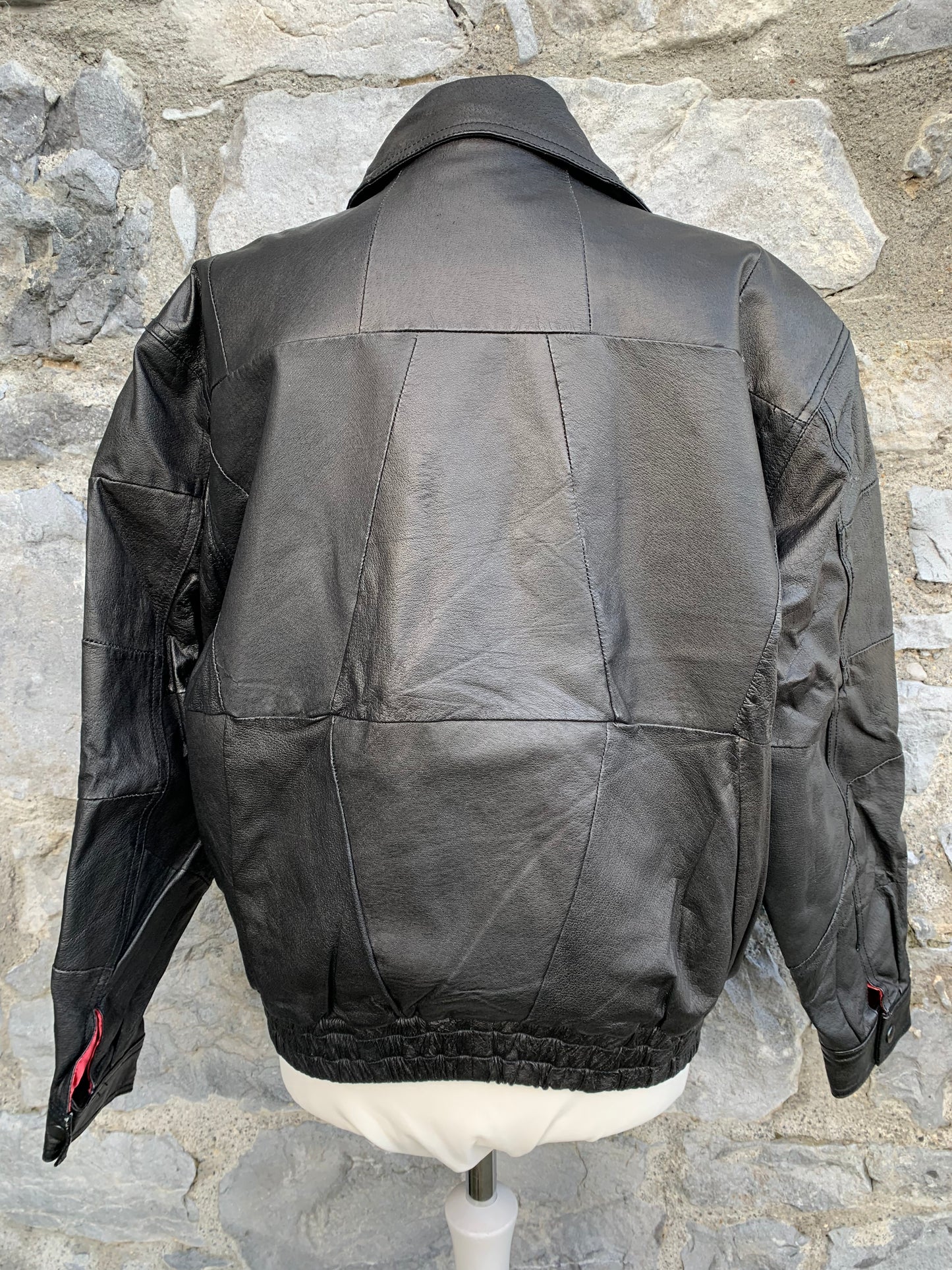 Black leather jacket UK 14