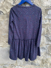 Load image into Gallery viewer, Navy spotty dress    5-6y (110-116cm)
