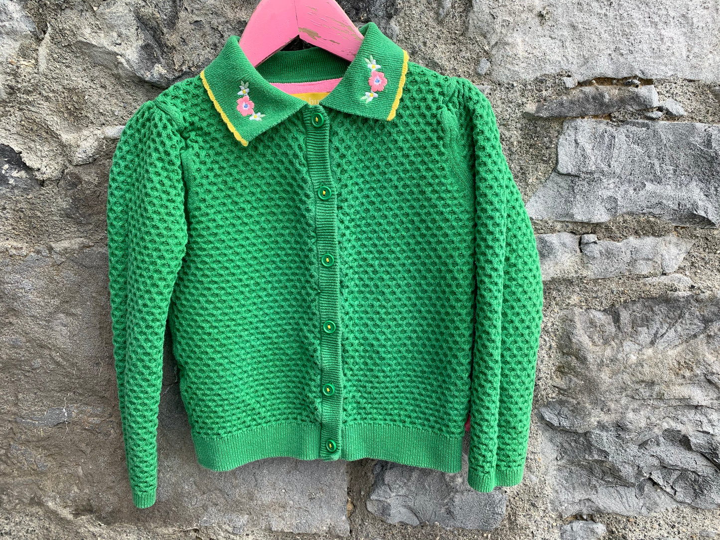 Green cardigan   3-4y (98-104cm)