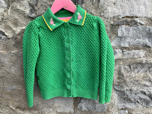 Green cardigan   3-4y (98-104cm)