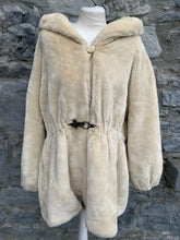 Load image into Gallery viewer, Cream teddy bear coat  uk 10-14
