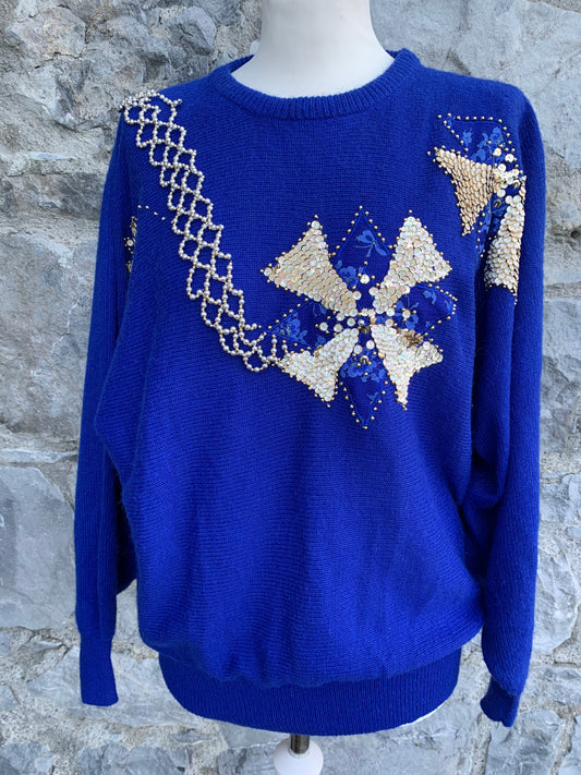 Sequins&beads jumper uk 8-10