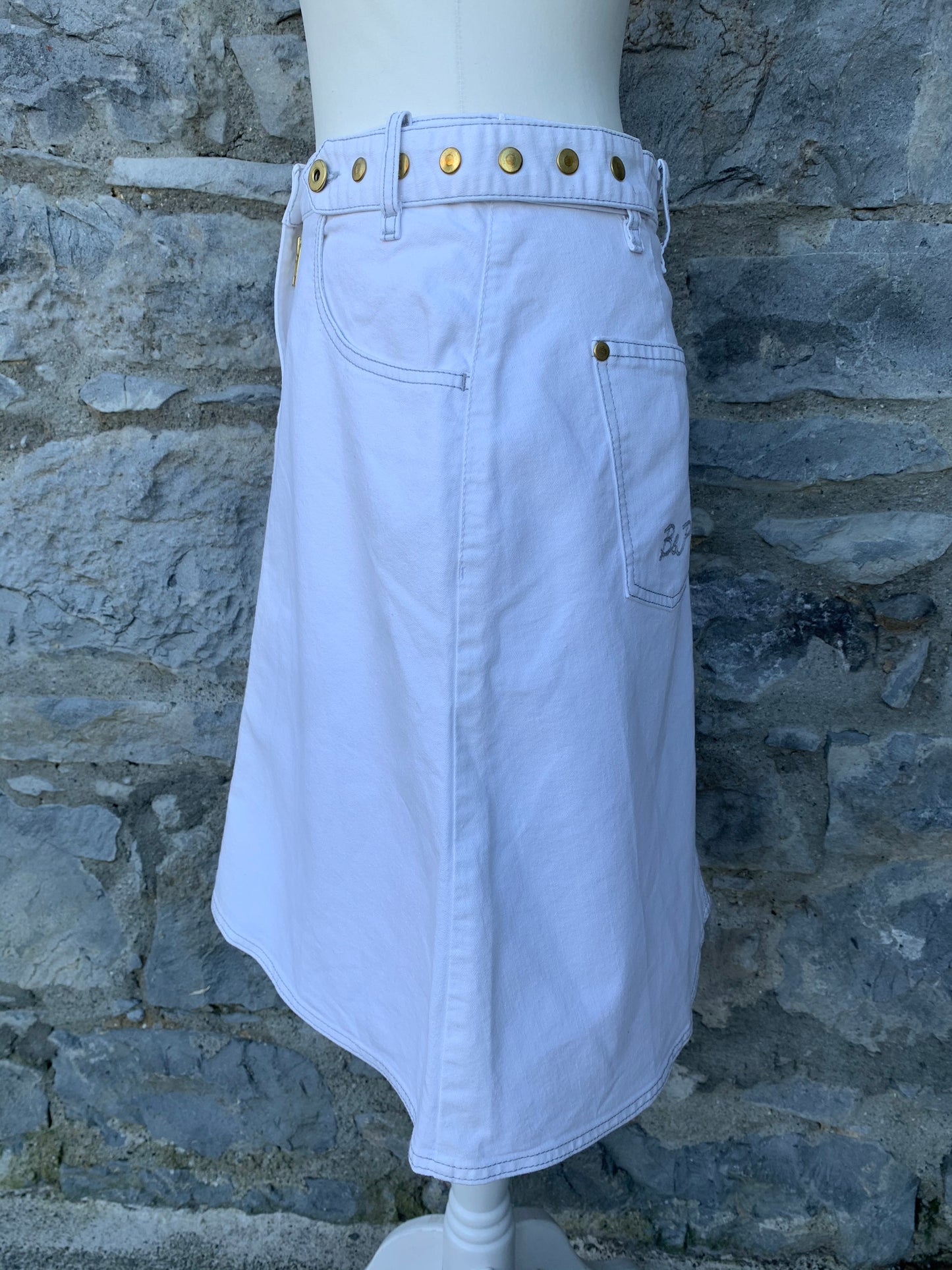 White denim skirt  uk 10