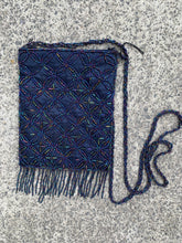 Load image into Gallery viewer, Navy bead bag
