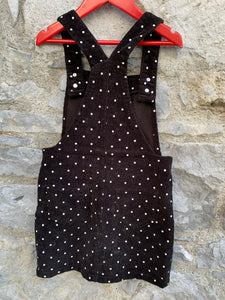 Black polka dots pinafore   5-6y (110-116cm)