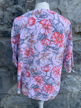 Load image into Gallery viewer, 3K pink floral shirt   uk 12-14
