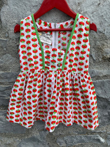 Anette tomatoes dress with an apron   18-24m (86-92cm)