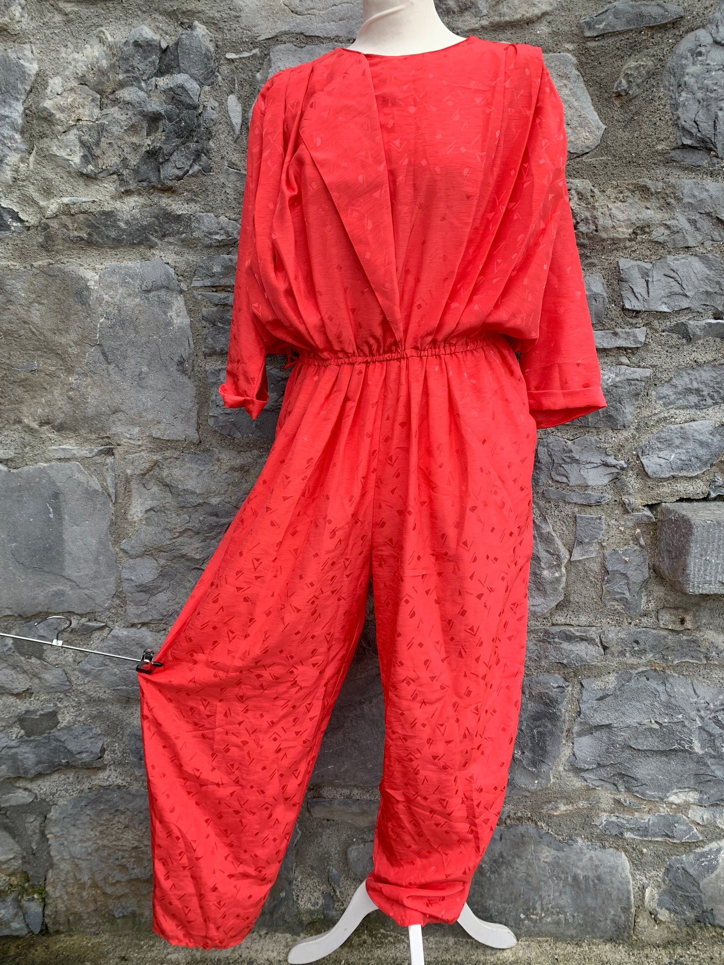 80s orange jumpsuit  uk 14