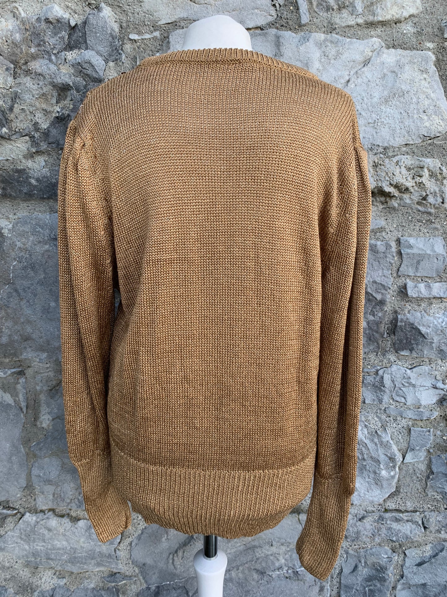 80s gold jumper uk 10-12