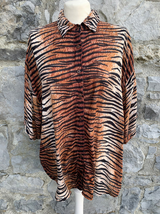 Tina tiger stripes shirt   uk 16-20