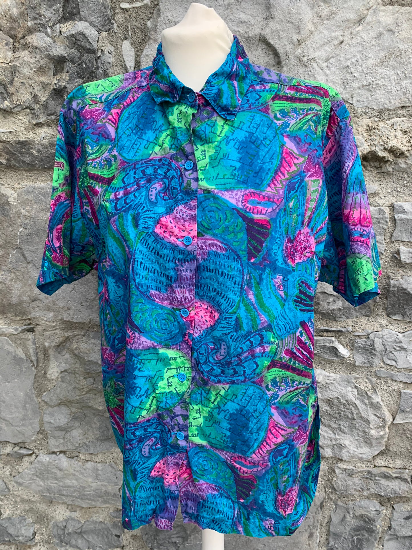 Simply Style 90s colourful shirt    uk 14-16