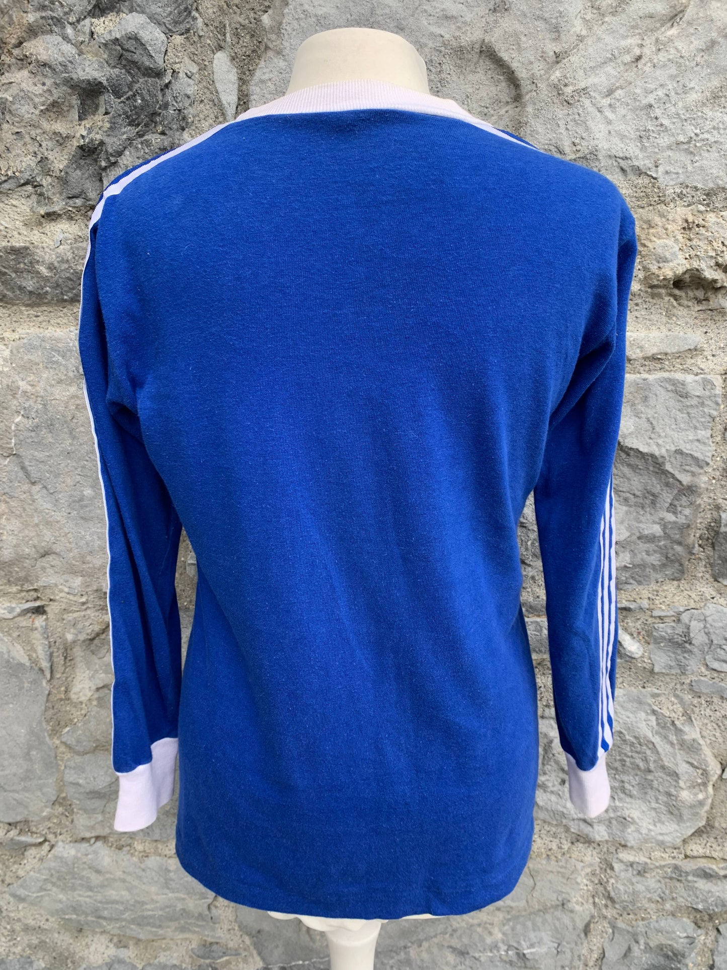 80s blue top  uk 10-12