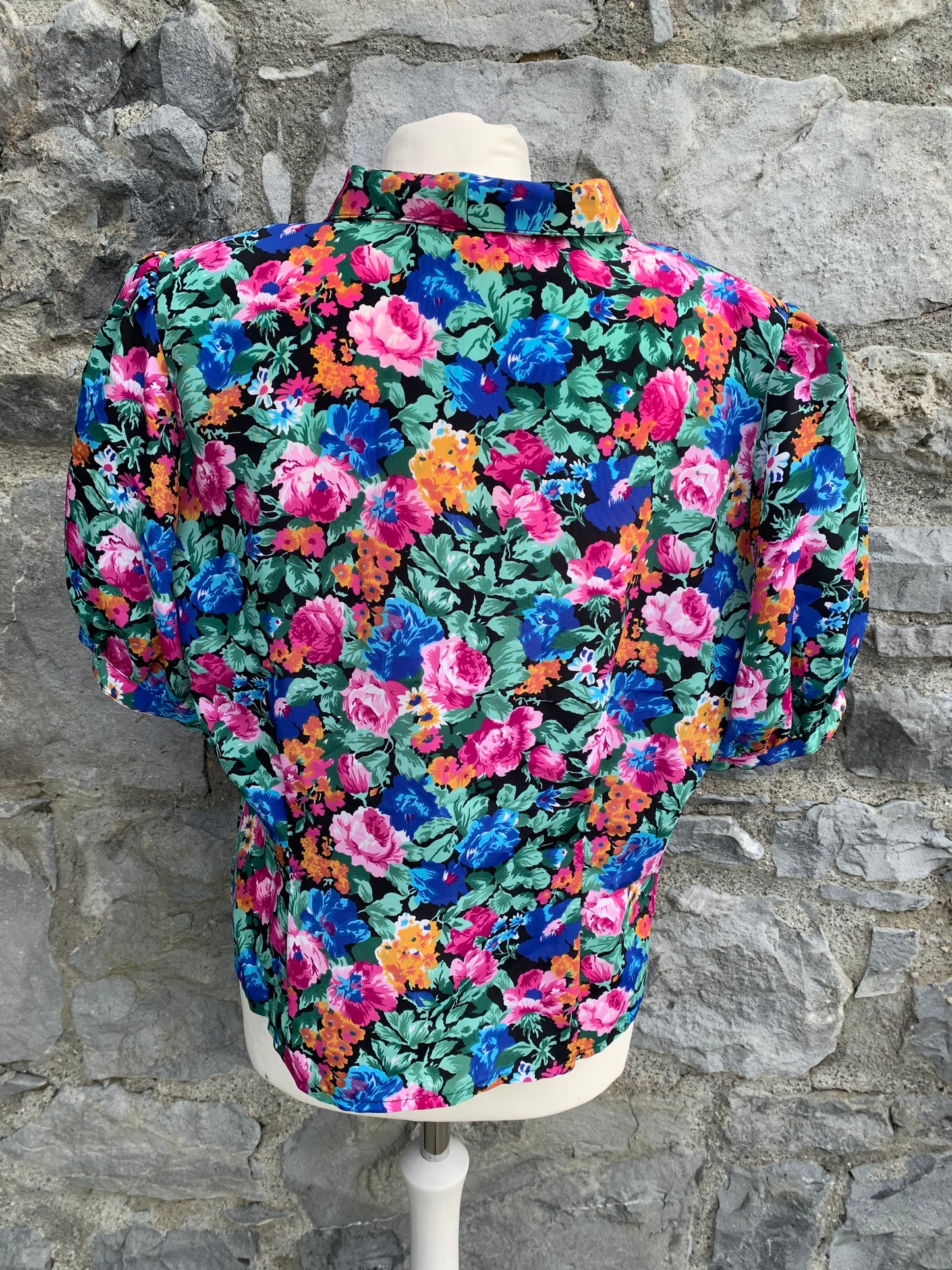 80s flower shirt  uk 14