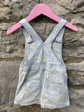 Load image into Gallery viewer, Blue pinafore with a girl   9-12m (74-80cm)
