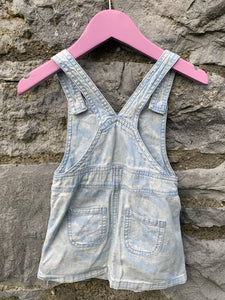 Blue pinafore with a girl   9-12m (74-80cm)
