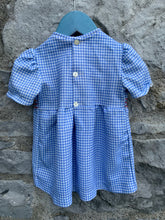 Load image into Gallery viewer, Blue gingham dress  12-18m (80-86cm)
