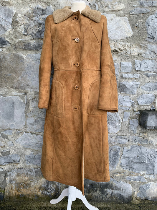 Brown sheepskin coat uk 12