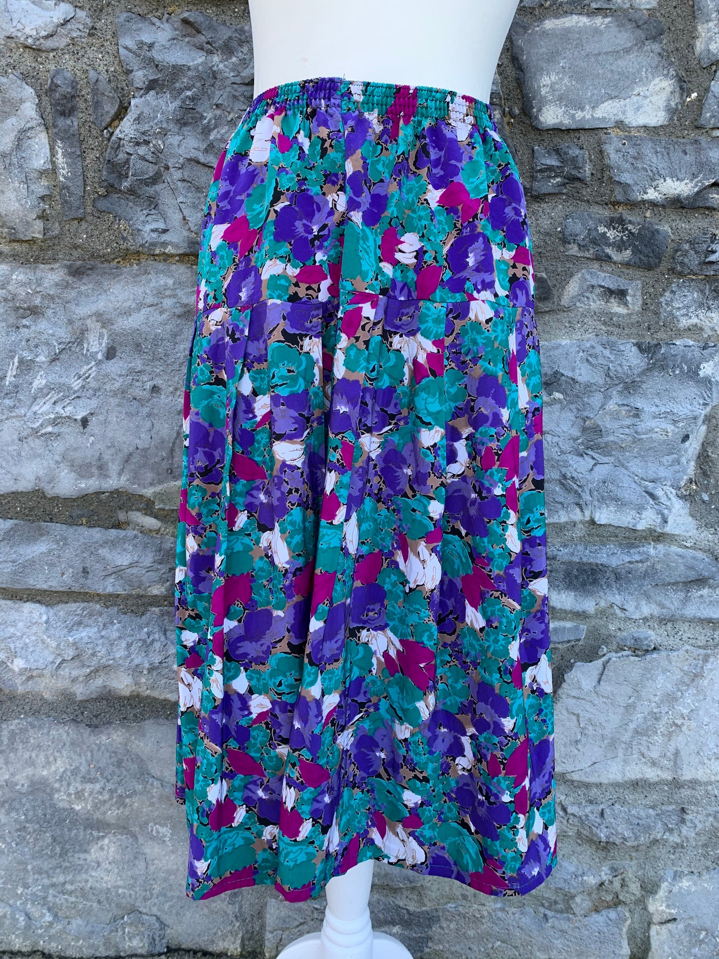 Floral midi skirt   uk 8-14