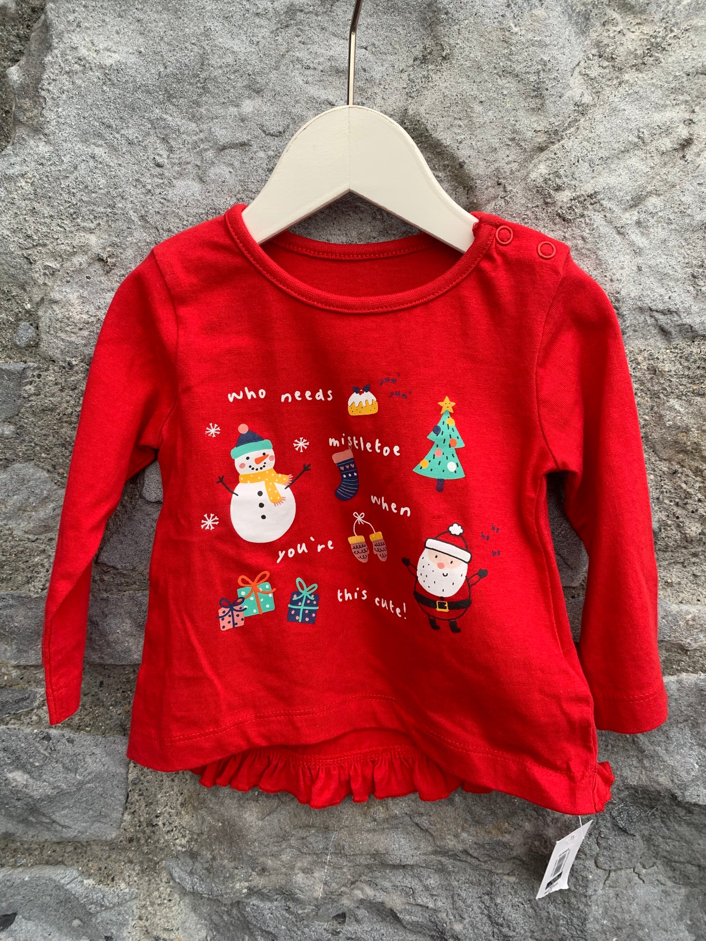 Christmas top  3-6m (62-68cm)