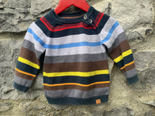 Load image into Gallery viewer, Stripy jumper  6-9m (68-74cm)
