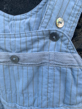 Load image into Gallery viewer, Blue stripy cord dungarees   3m (62cm)
