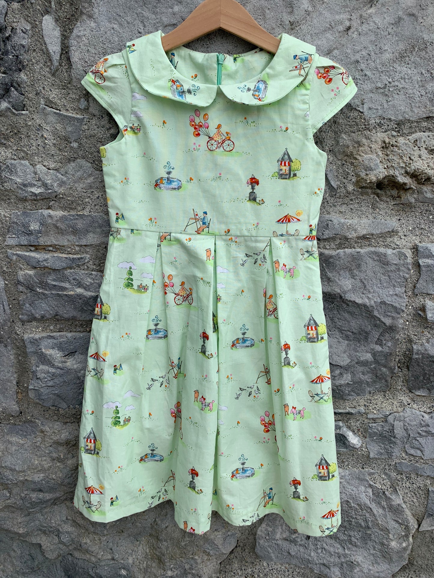 Park green dress  6y (116cm)