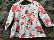 Load image into Gallery viewer, Floral brushed tunic  3-6m (62-68cm)
