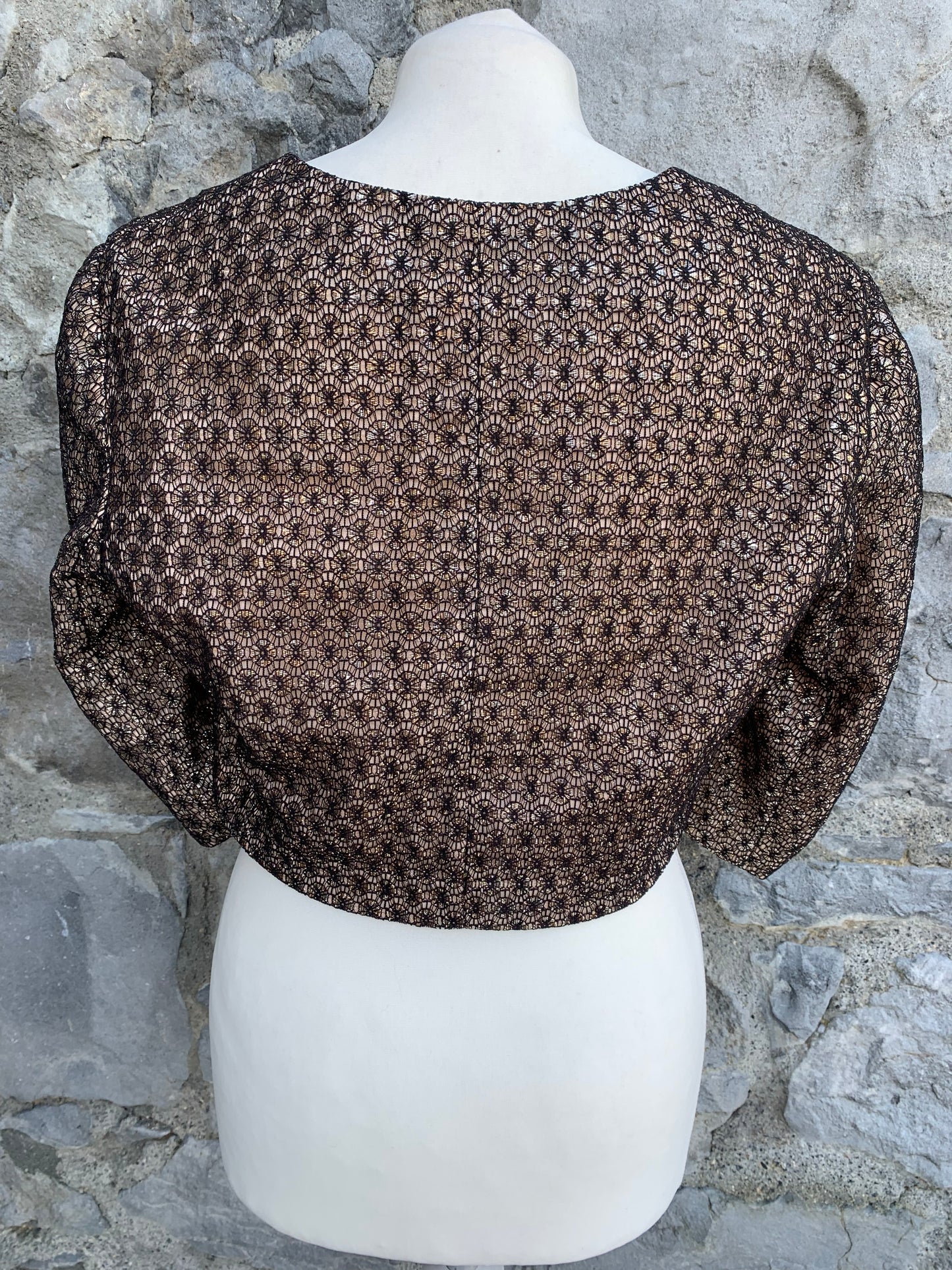 Black&gold bolero  uk 12